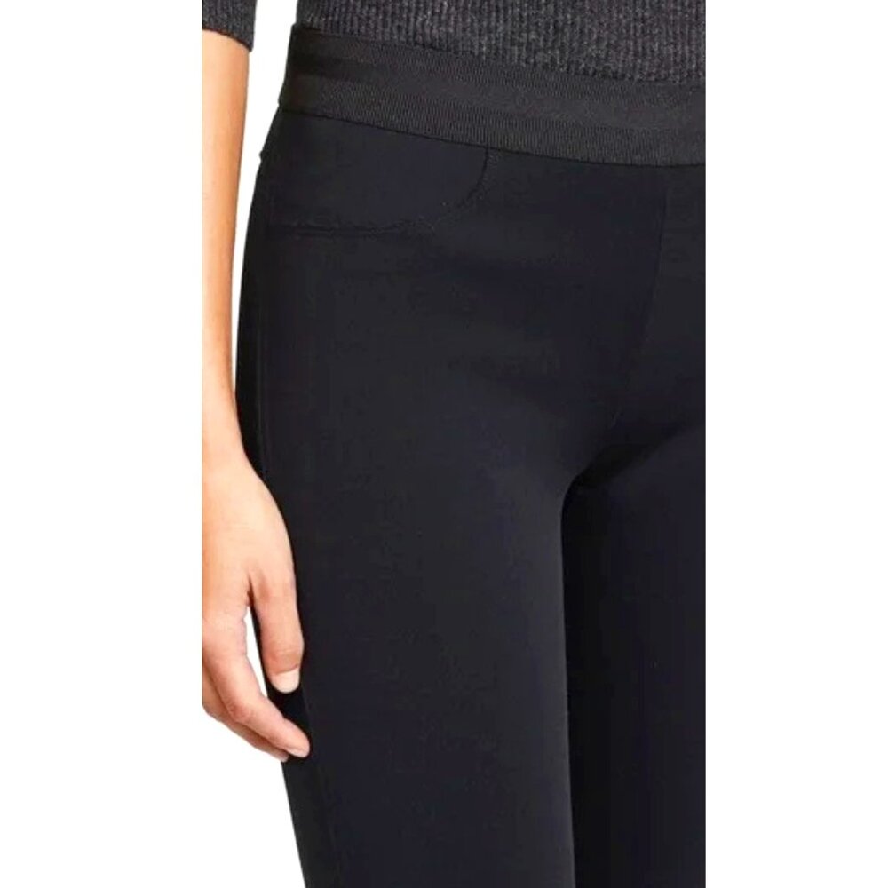 J Brand Black Quinn Legging Cropped Ankle Pants